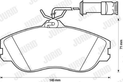 BREMSBELAGSATZ SCHEIBENBREMSE JURID 571402J 1