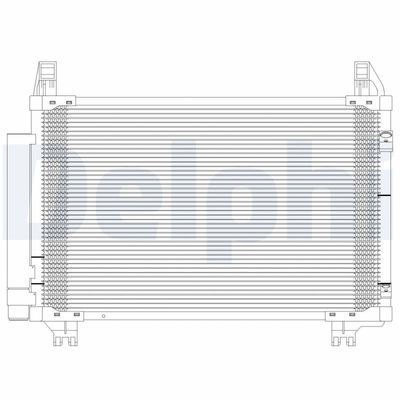 DELPHI Condensor, airconditioning (TSP0225624)