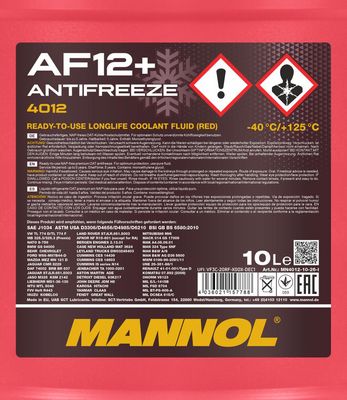 Chladící kapalina MN4012-10 MANNOL AF12+, 10L