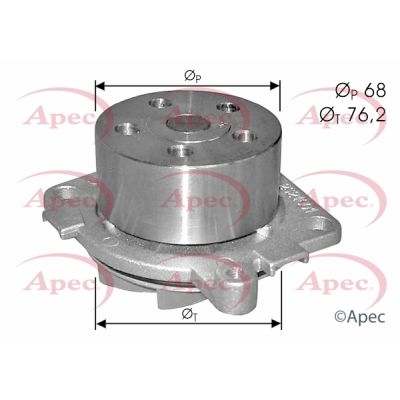 Water Pump, engine cooling APEC AWP1488