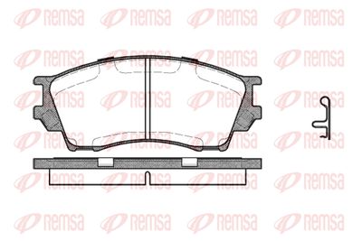Комплект тормозных колодок, дисковый тормоз REMSA 0491.00 для MAZDA XEDOS