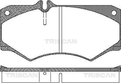 Комплект тормозных колодок, дисковый тормоз TRISCAN 8110 23774 для MERCEDES-BENZ T1/TN