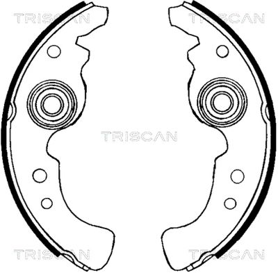 Комплект тормозных колодок TRISCAN 8100 15486 для INNOCENTI MINI