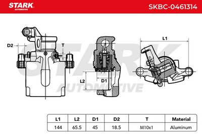 спирачен апарат STARK SKBC-0461314