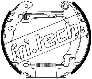 fri.tech. 16431 Тормозные колодки барабанные  для FIAT PANDA (169_) 1.2 4x4 (169.AXB2A)