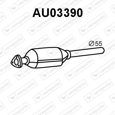 VENEPORTE AU03390 Глушитель выхлопных газов  для AUDI A4 (Ауди А4)