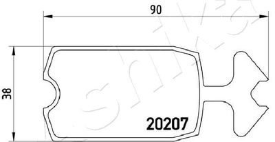 Brake Pad Set, disc brake 50-00-0648