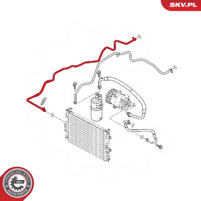 Vysokotlaké / nízkotlaké vedení, klimatizace ESEN SKV 54SKV689