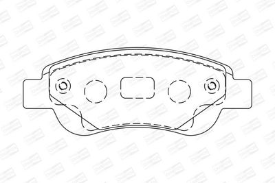 BREMSBELAGSATZ SCHEIBENBREMSE CHAMPION 573135CH 1