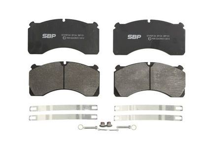 Remblokken set Achter past: MERITOR LM, LMC, TM, TMC