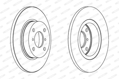 Bromsskiva FERODO DDF1148C