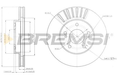 BREMSI CD7494V Тормозные диски для NISSAN MAXIMA / MAXIMA QX V (A33)
