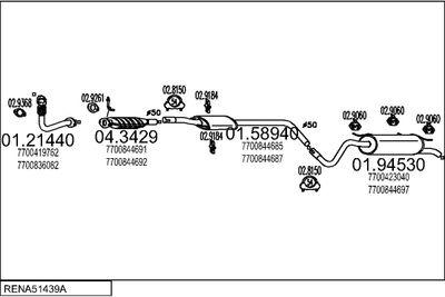 SISTEM DE ESAPAMENT MTS RENA51439A005253