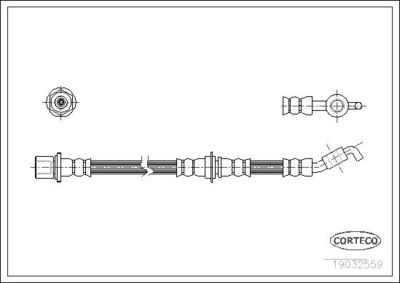 CORTECO Тормозной шланг