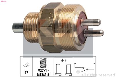 Przełącznik, światło cofania KW 560 147