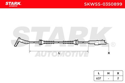 датчик, обороти на колелото STARK SKWSS-0350899