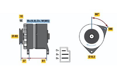 Alternator 0 986 036 561