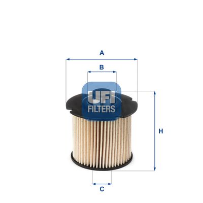Топливный фильтр UFI 26.104.00 для FORD USA EDGE