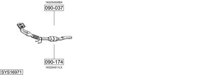 SISTEM DE ESAPAMENT BOSAL SYS16971