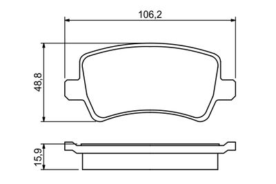 SET PLACUTE FRANA FRANA DISC BOSCH 0986494248 6