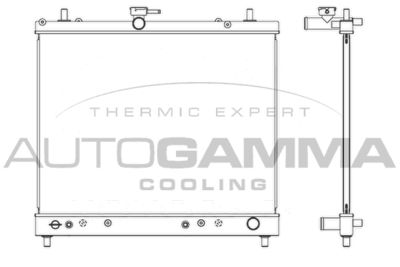 Радиатор, охлаждение двигателя AUTOGAMMA 107373 для DAIHATSU TERIOS