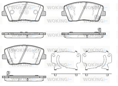 WOKING P19113.02 Тормозные колодки и сигнализаторы для KIA STINGER (CK) 2.0 T-GDi WOKING P19113.02 Тормозные колодки и сигнализаторы для KIA STINGER (CK) 2.0 T-GDi