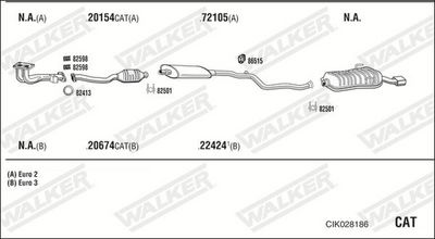 Изпускателна система WALKER CIK028186