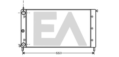 Радиатор, охлаждение двигателя EACLIMA 31R25010 для FIAT ELBA