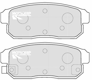 Комплект тормозных колодок, дисковый тормоз MOTAQUIP LVXL1212 для INFINITI I35