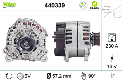 Генератор VALEO 440339 для VW TOUAREG