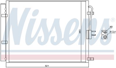 CONDENSATOR CLIMATIZARE NISSENS 940428 5