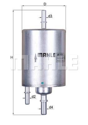 Топливный фильтр KNECHT KL 571 для AUDI R8