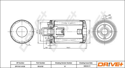 FILTRU ULEI DR!VE+ DP1110110125 0