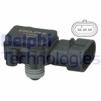 Sensor, insugstryck DELPHI PS10148