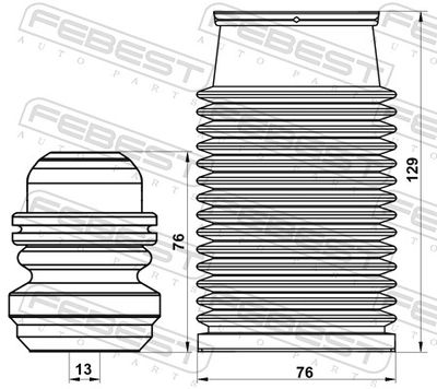 Dust Cover Kit, shock absorber HYSHB-SORF-KIT