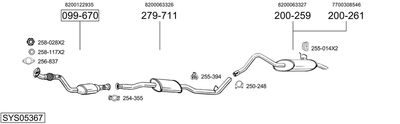 Układ wydechowy BOSAL SYS05367