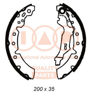 Комплект тормозных колодок IAP QUALITY PARTS 705-17081 для TOYOTA CARINA