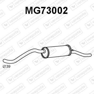 Глушитель выхлопных газов конечный VENEPORTE MG73002 для AUSTIN METRO