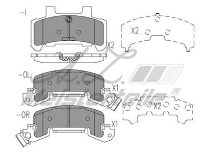 комплект спирачно феродо, дискови спирачки A.Z. Meisterteile AZMT-44-022-2457