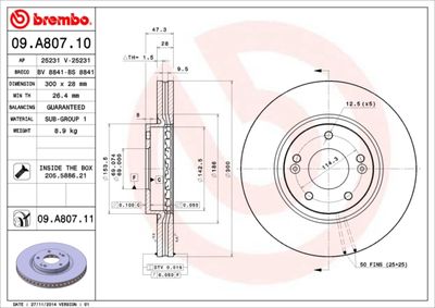 Brake Disc 09.A807.11