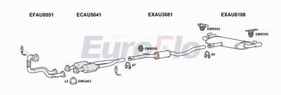 EuroFlo Exhaust System AUTT18 4004A00