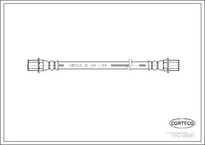 BREMSSCHLAUCH CORTECO 19018881 3