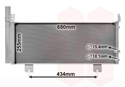 VAN WEZEL 56015701 Радиатор кондиционера  для LEXUS GS (Лексус Гс)