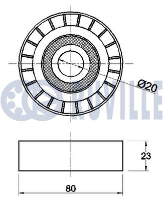 ROLA GHIDARE/CONDUCERE CUREA TRANSMISIE RUVILLE 540280 1