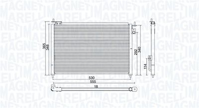 MAGNETI MARELLI Kondensator, Klimaanlage