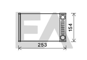 EACLIMA 45C54032 Радиатор печки  для CHEVROLET  (Шевроле Траx)