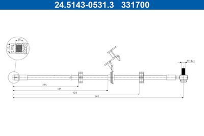 Bromsslang ATE 24.5143-0531.3