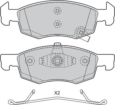 BREMSBELAGSATZ SCHEIBENBREMSE VALEO 601482 1
