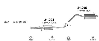 Układ wydechowy POLMO POLMO99367