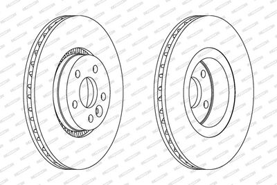BREMSSCHEIBE FERODO DDF1607C1 1